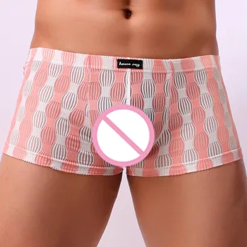 

Men Underwear Sexy Comfortable Breathable Underpant Nightwear Sleepwear boxer men ropa interior hombre #30