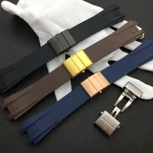 Фирменный силиконовый резиновый ремешок для часов с пряжкой-бабочкой, специально для Ulysse Nardin, ремешок для руководителя 243 для мужчин, ремешок для часов 26*20 мм