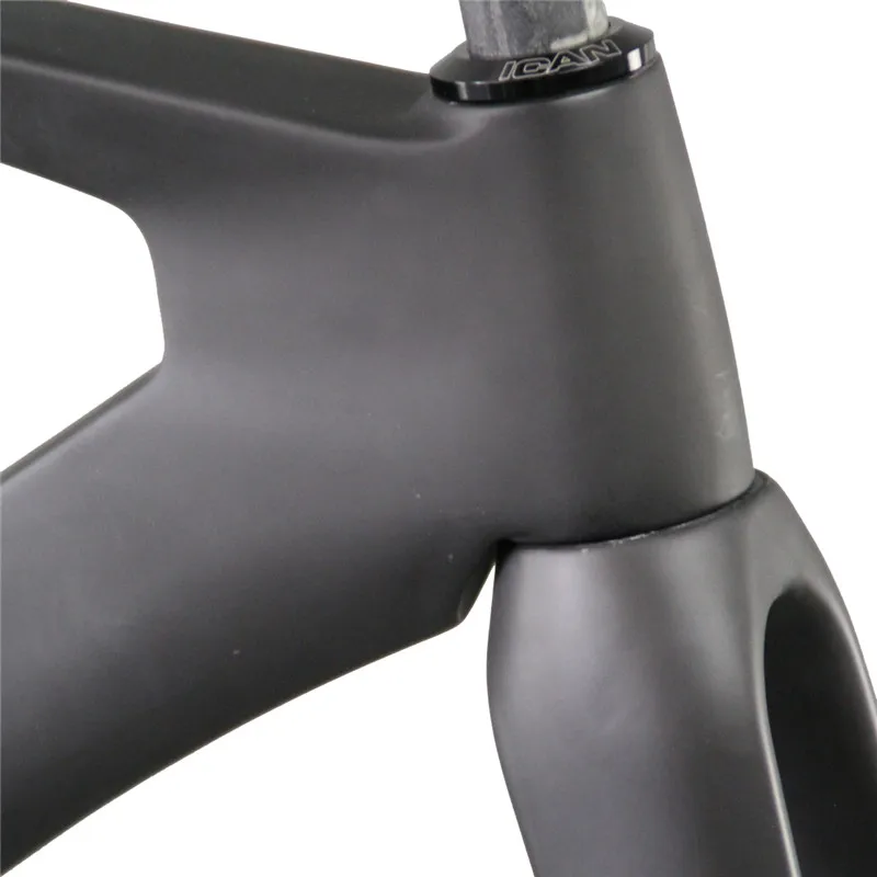 Perfect ICAN Professional UD Matte 49/51/54/56CM BSA single speed Carbon Track Bike Frame 2