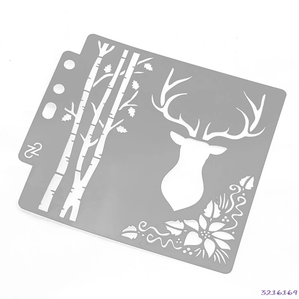 

Stencils Template Deer Painting Scrapbooking Embossing Stamping Album Craft Card