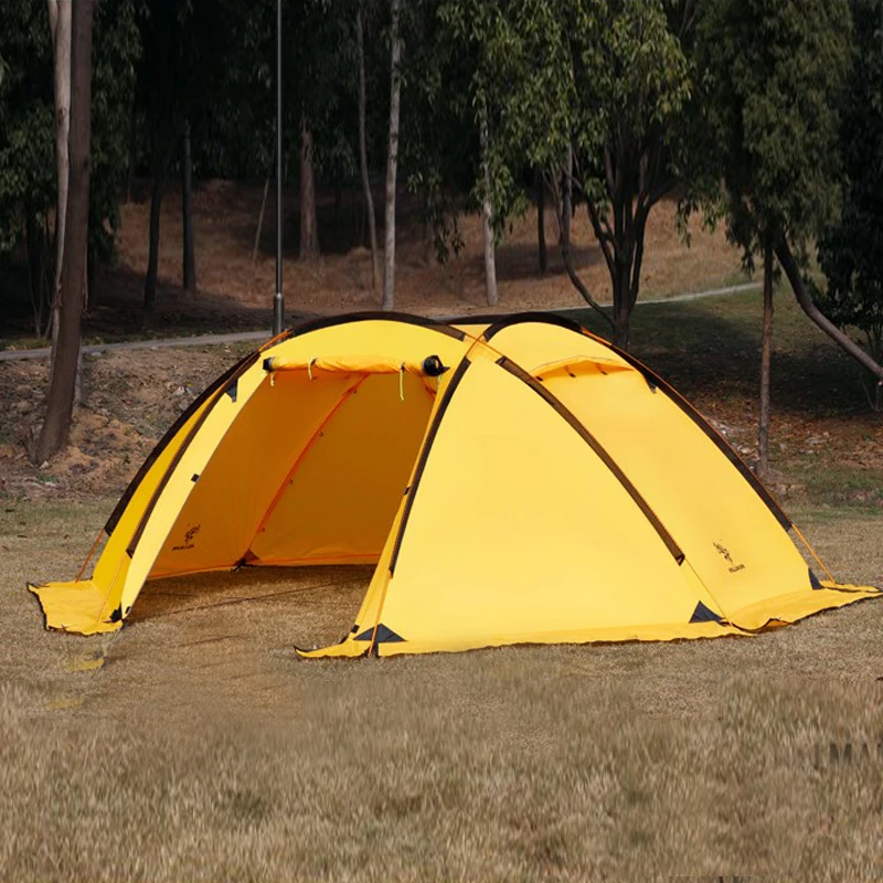 Роскошная шаровая палатка, многоместная, для отдыха на природе, для семьи, кемпинга, альпинизма, непромокаемая, для 4 человек, двойная палубная палатка