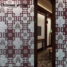 Матовый стикер для стекол в китайском стиле, самоклеящаяся стеклянная пленка, Выгравированная, уличная, витражная, домашняя, декоративная, офисное окно, пленка 60*300 см