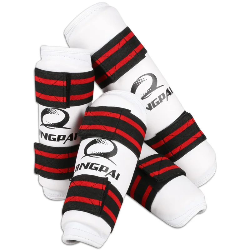 1 Pair Shin Guard Pads For Kick Boxing MMA Karate Taekwondo Sanda Fight Protective Equipment