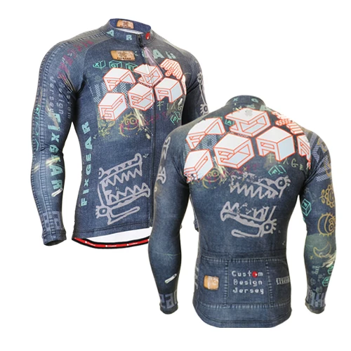 2016 Brand zipper Up pro cycling jersey long sleeve bike jerseys men
