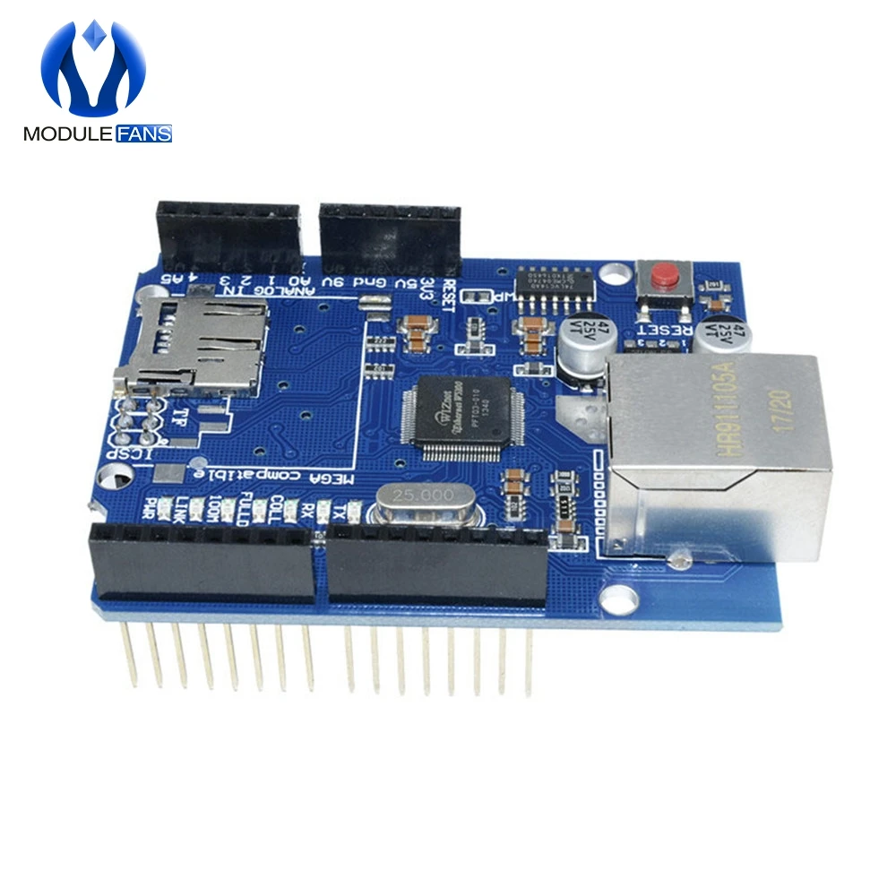 Щит UNO Ethernet wznet W5100 R3 Mega 2560 1280 328 плата разработки для Arduino Micro SD Card one|development board|uno