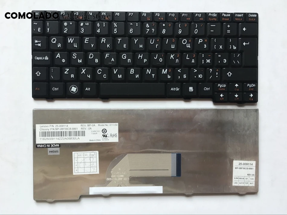 

RU Russian keyboard For Lenovo S10-2 S11 20027 S10-3C S10-2C S10-3 Black Laptop Keyboard RU Layout