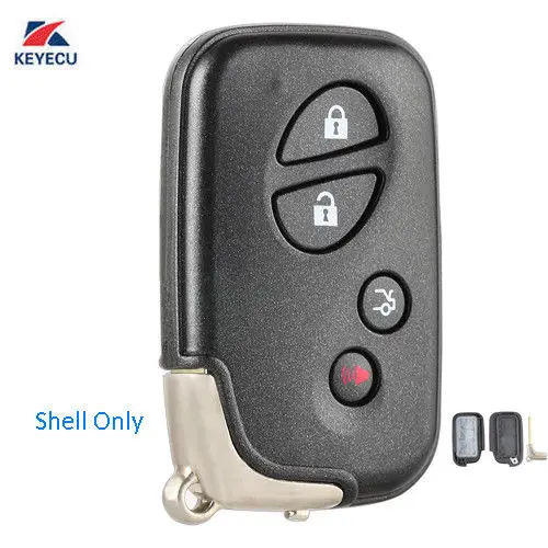 KEYECU дистанционный чехол для ключей Fob 4 кнопки Lexus IS250 RX350 GS430 GS350 2007 2014|Ключ от авто| |