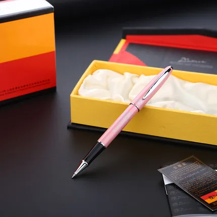 Роскошный настоящий Picasso 606 Ручка-роллер подарочная ручка в деловом стиле школьные и офисные принадлежности для письма отправка учительницы - Цвет: Red and box