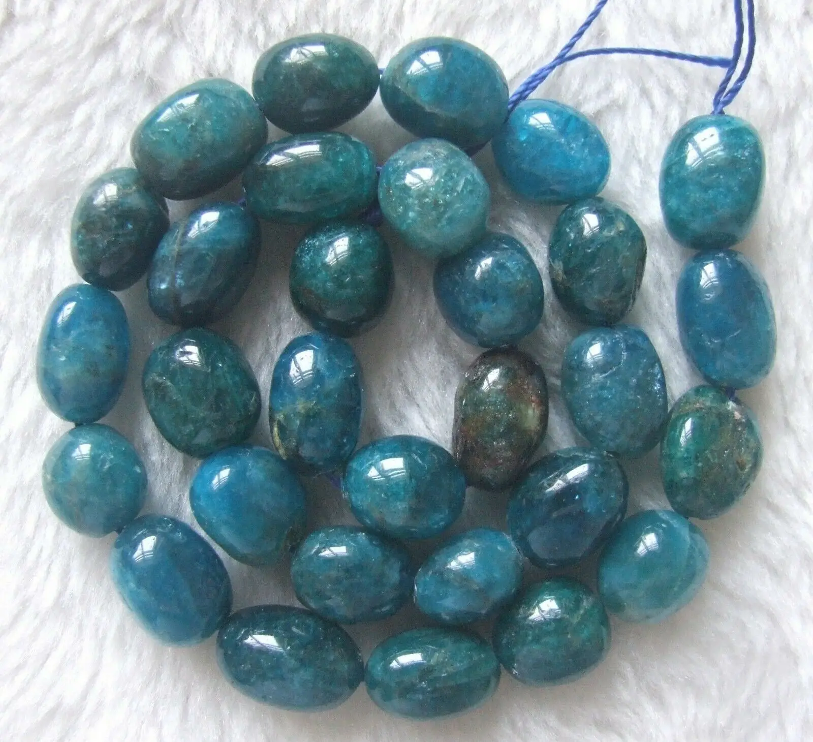 

10x13mm Natural Apatite Freeform Loose Beads 15.5Inch