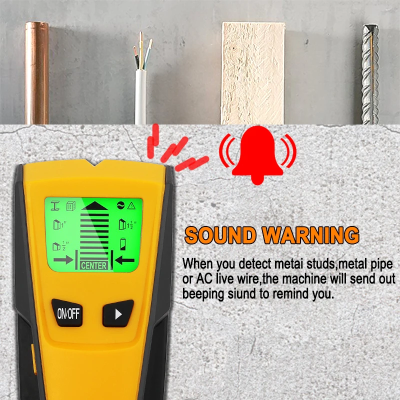 Kopen 3 In 1 Metalen Detector Accessoires Vinden Metalen Hout Studs Ac Voltage Live Wire Muur Scanner Elektrische Doos Finder Muur detector