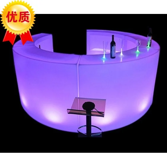 LED Light Bar Curved Arc Shaped Colorful LED Furniture Wine Counter LED light bar curved arc-shaped Colorful LED Furniture wine counter Remote control outdoor activities - LED Light Bar Curved Arc Shaped Colorful LED Furniture Wine Counter