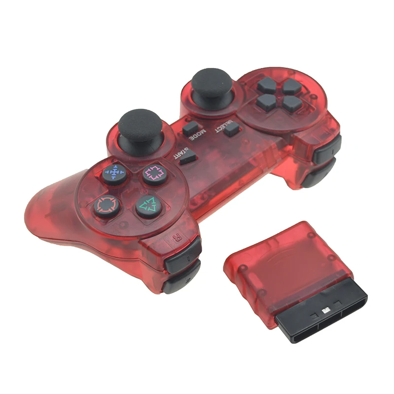 Bezprzewodowy pad do gier dla Sony PS2 kontroler dla Playstation 2 joysticka konsoli podwójne wibracje Shock Joypad bezprzewodowy Controle -