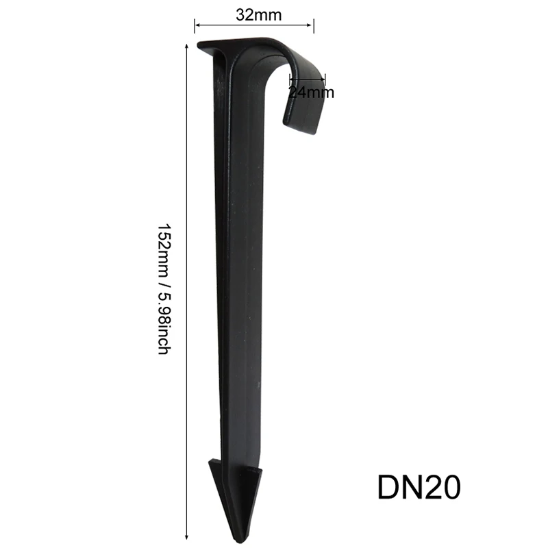 Горячая 50 шт. Dn20 удерживайте наземные колья для орошения Ldpe шланг совместимый удерживающий вниз крепления мини оросительные фитинги
