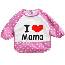 Милый Детский водонепроницаемый передник для кормления Слюнявчик с круглым вырезом для маленьких мальчиков и девочек