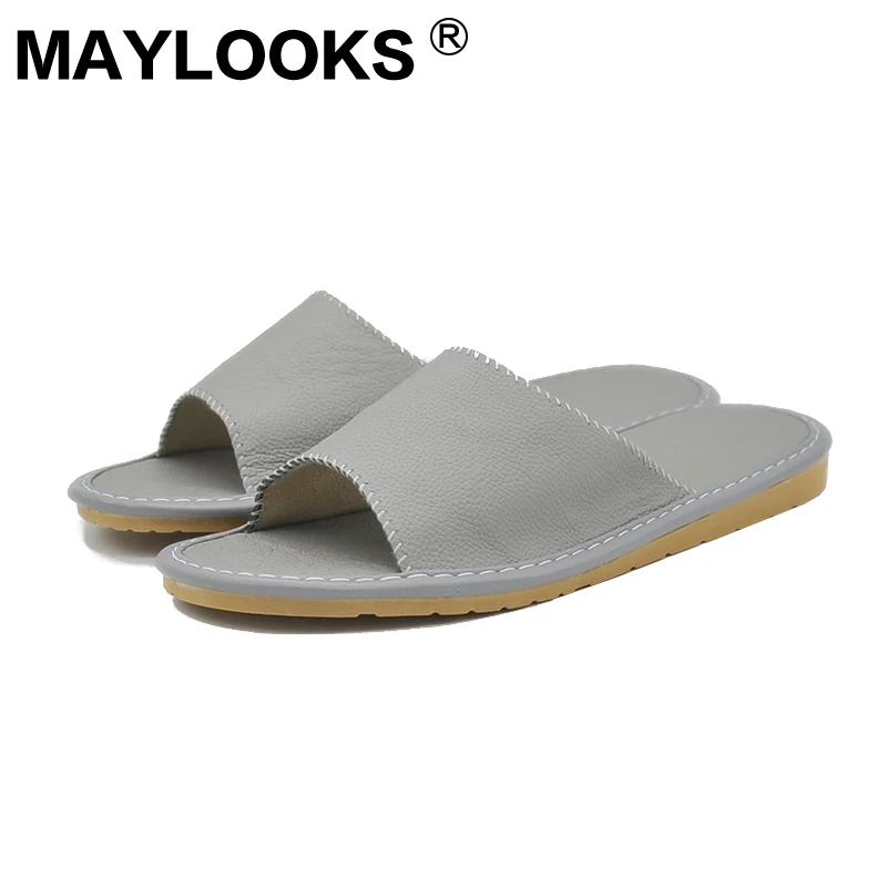 

Men's Slipper Summer Leather Candy-colored Home Indoor Non-slip Slipper 2018 New Hot Y-02