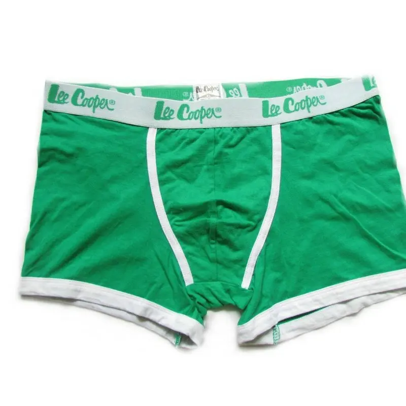 

Lee cooper men boxers cotton underwear green white men underwear boxer shorts for man men panties cotton