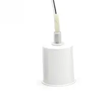 E27 Цоколи керамический винт база круглый светодиодный светильник лампа патрон-адаптер металлический держатель для лампы с 40 см проволокой металл и керамика