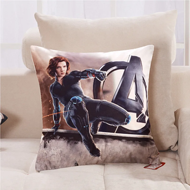 

The Avengers Captain America Back Cushion Creative Hulk Pillow Office Waist Cushion Thor Sofa Car Living Room Decor M1098