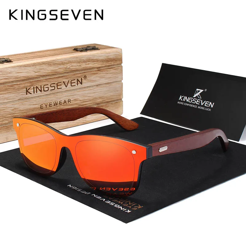 Солнцезащитные очки KINGSEVEN зеркальные для мужчин и женщин квадратные солнечные