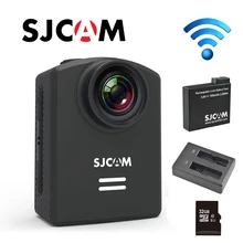 SJCAM M20 Wi-Fi гироскопа 4 К 24fps 2 К 30fps ntk96660 мини Действие Спорт Камера+ дополнительная 1 шт. батарея+ Батарея Зарядное устройство+ 32 ГБ карты