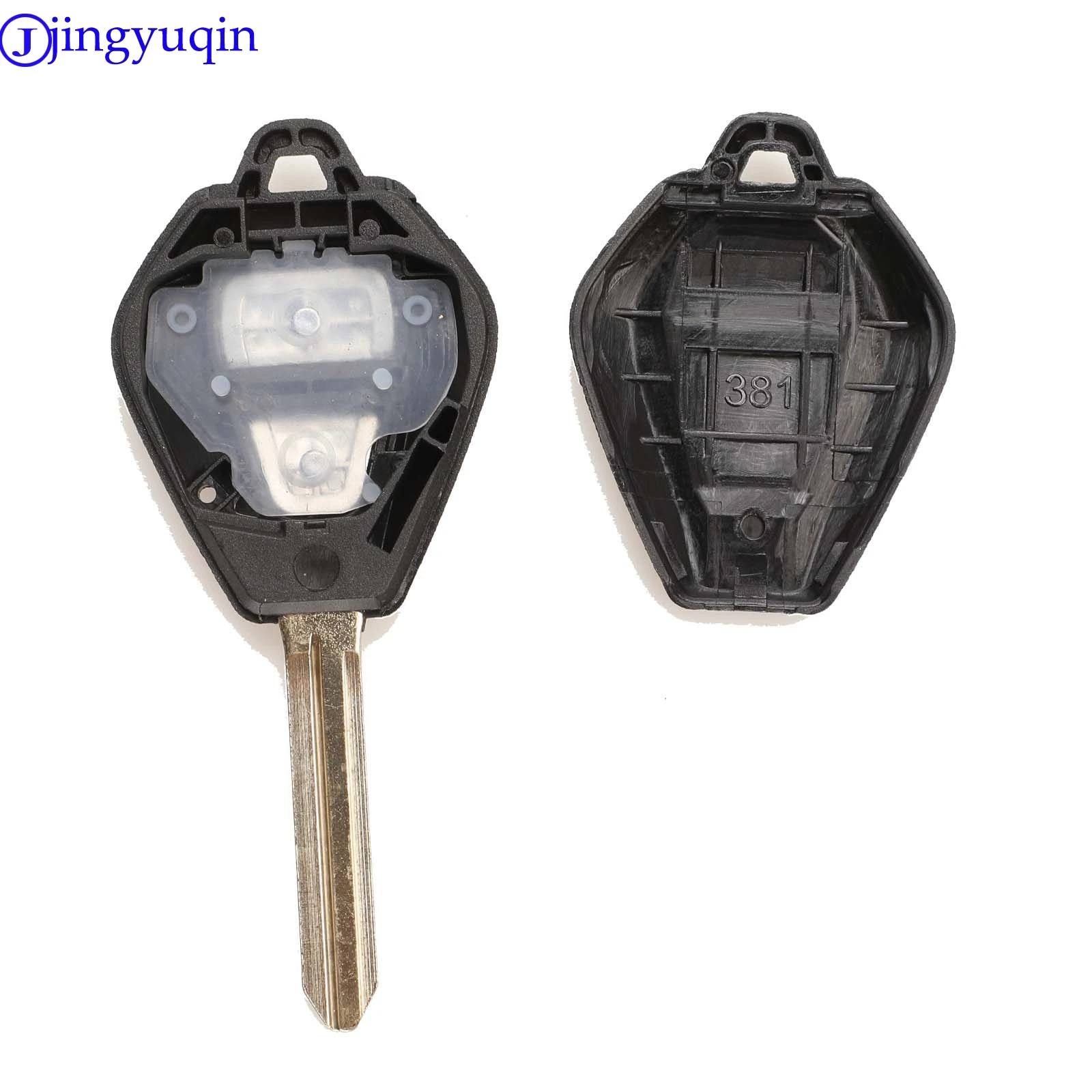 jingyuqin 10p Remote 2 Buttons Car Key Shell Case For Isuzu D-Max 2 Fob Case