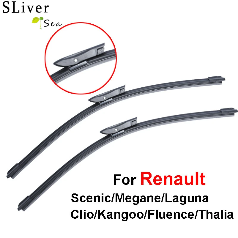 SLIVERYSEA Windshield Wiper Blade for Renault Scenic/Laguna/Megane/Espace 24''+29'' Soft rubber