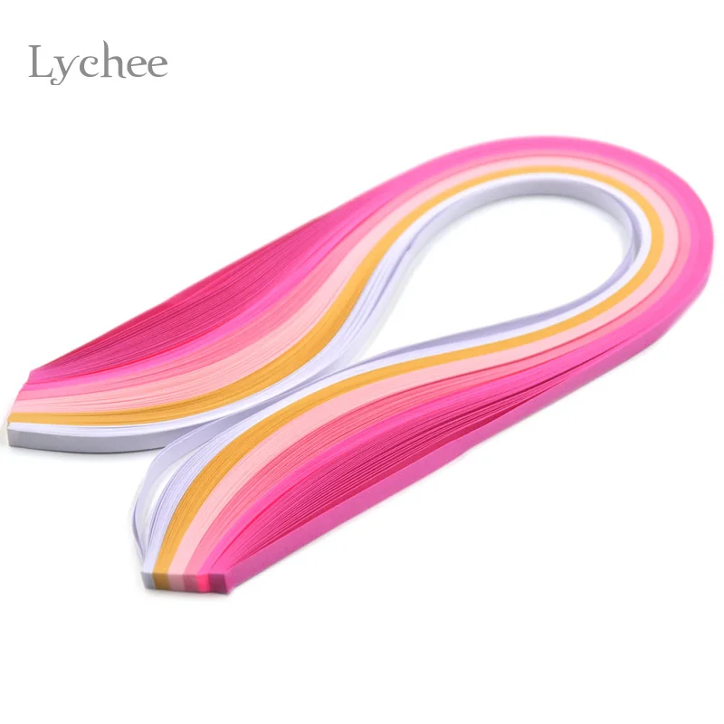 

Lychee 120 Stripes Quilling Paper 5mm Width Assorted Color Origami Paper Craft DIY Scrapbooking Slotted Paper Wedding Decoration