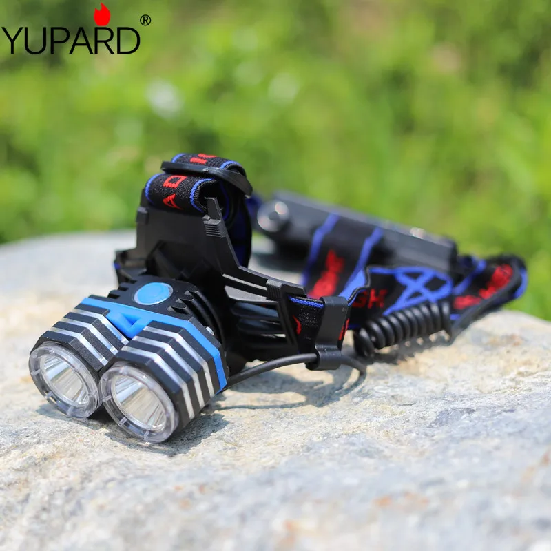 Налобный фонарь YUPARD 2 светодиосветодиодный XM L T6 18650 лм наружное освещение
