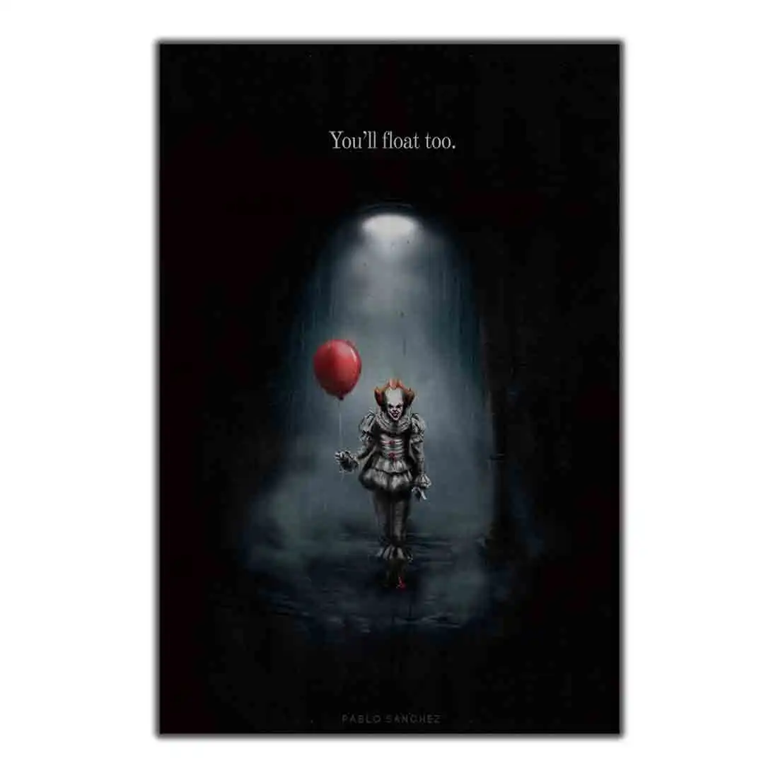 Художественный постер Pennywise 2017 IT печать/домашнее украшение на стену 8x12 12x18 24x36