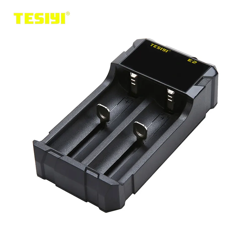 

New TESIYI E2 Intelligent Battery Charger High Current Intelligent Charger 3W/8.4W(MAX) 10440/10500/18650/21700 Battery Charger