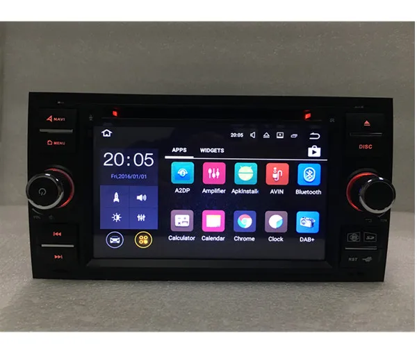 Best 2din  Car radio DVD Android  Navigati for Fo rd Focus 2 Kuga Mondeo Connect S-MAX C-MAX Fusion Galaxy Fiesta Transit 4G 7