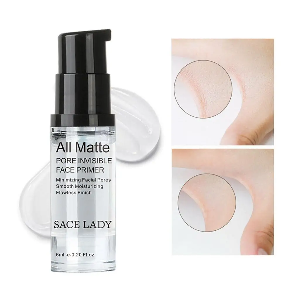 

DSstyles 6ml Face Primer Makeup Base Liquid Matte Make Up Fine Lines Oil-control Face Oil Brighten Makeup Primer Cosmetic