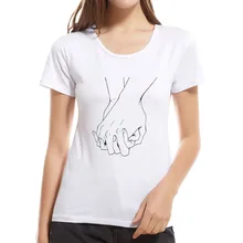 Новое поступление футболка CHAMSGEND футболка с мультипликацией рука об руку одежда Kawaii Белая футболка супер мама женская футболка матери