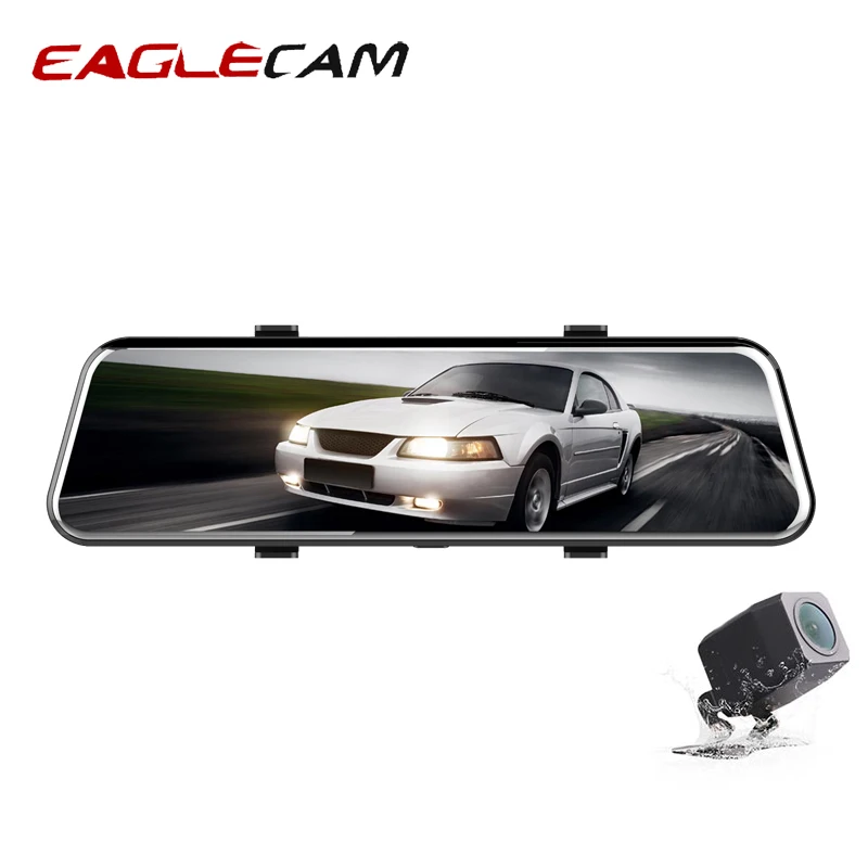 

10 Inch 1080P Car Rearview Mirror Monitor Car DVR full HD Car Driving Video Recorder Camera Car Reverse Image Dual Lens Dash Cam