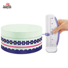 Пластиковые помадки торт линейный шаблон торт диагностические инструменты разметочный инструмент для торта выравниватель Декоративная гирлянда границы выпечки Кондитерские инструменты