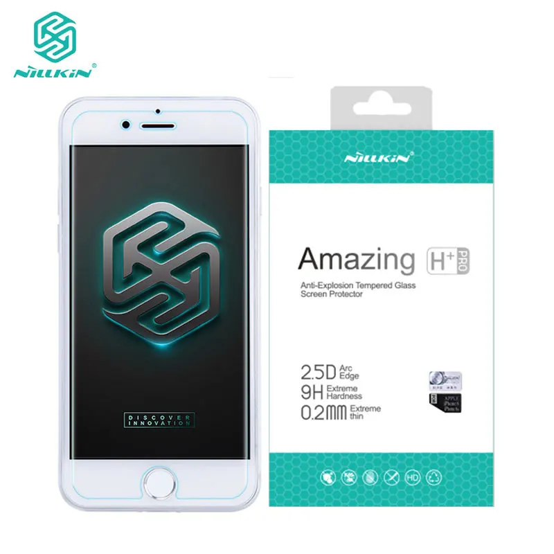 Koop Nillkin Screen Protector Gehard Glas voor iPhone 8 7 Plus X XS Max XR Verbazingwekkende H + Pro sFor iPhone 8 glazen