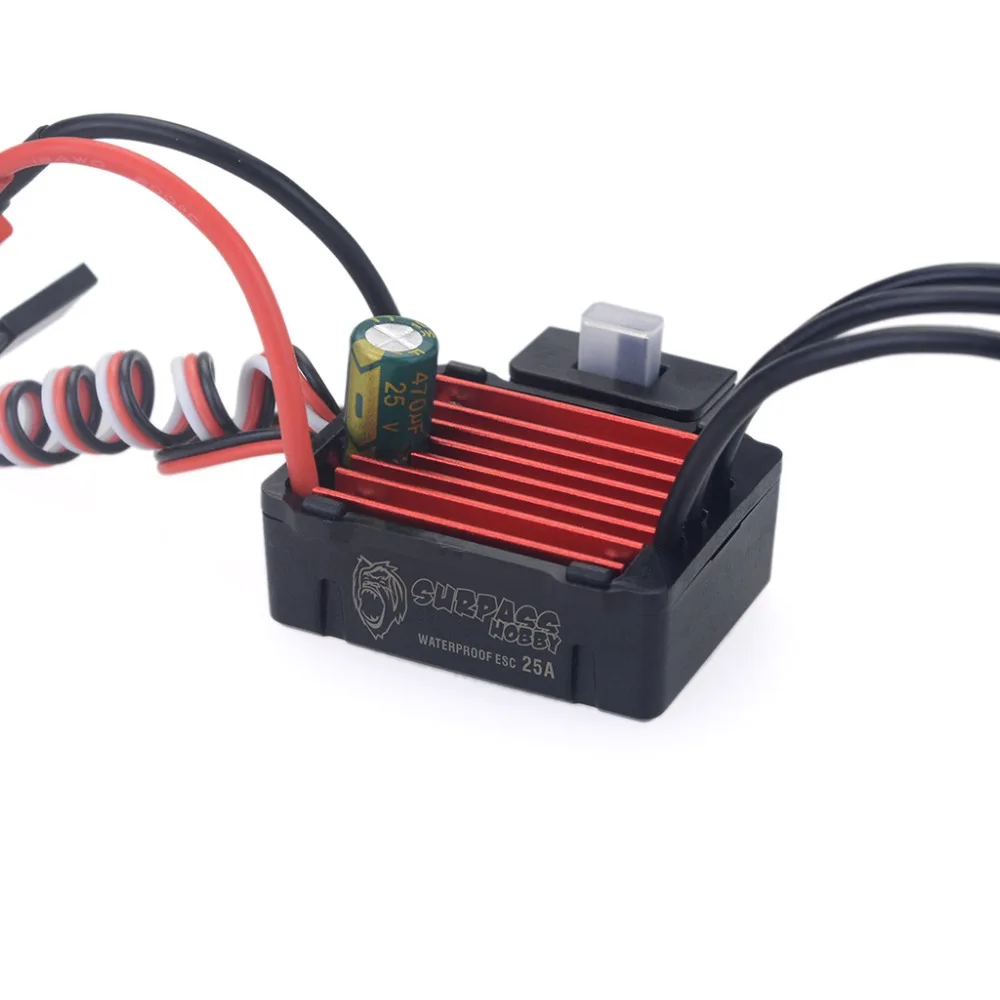 Водонепроницаемый Электрический регулятор скорости SURPASSHOBBY KK 25A ESC для