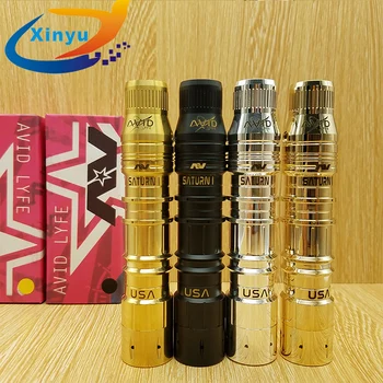 

Av Saturn Mod Kit 18650 battery Mechanical Mod 24mm Diameter brass Vaporizer Mod with drop Atomizers RBA vs Time Keeper mod kit