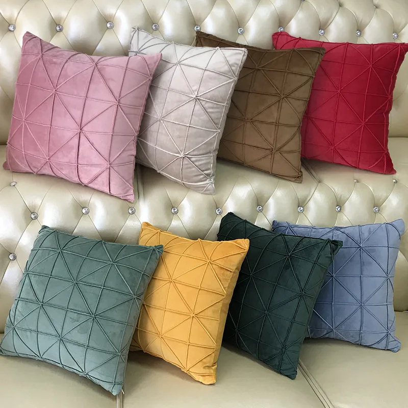 Modern Dutch Cashmere Pillow Case For Youth Elastic Solid Color Plaid Pillow Cover Home Decor Comfortable Cushion Cover 10 Color Modern Dutch Cashmere Pillow Case For Youth Elastic Solid Color Plaid Pillow Cover Home Decor Comfortable Cushion Cover 10 Color