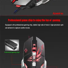 Надежная игровая мышь, 6 кнопок, колесо прокрутки, 3200 dpi, светодиодный, оптическая, 6D, USB, проводная, игровая мышь для ПК, ноутбука, мышь