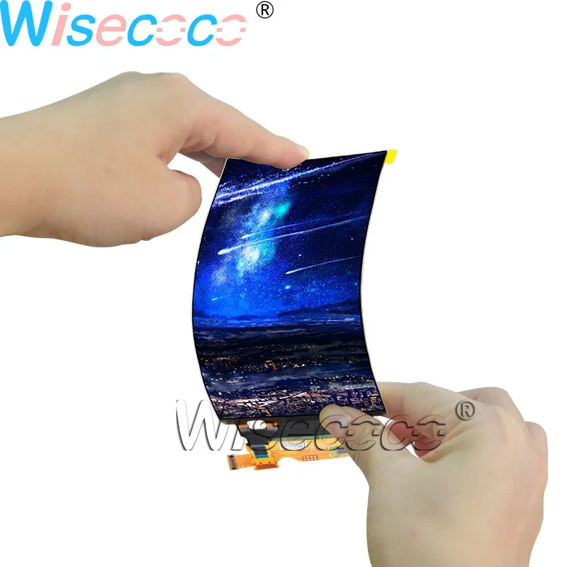 Wisecoco Polegada Oled Display Flexível 16:9 1440*2560 2 k Qhd Ips Tela Amoled Dobrável Mipi 48 Pinos 5.5 1 1440*2560 2 k qhd ips tela amoled dobrável mipi 48 pinos