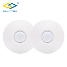  2pcs/Lot Wired PIR Motion Sensor Alarm Detector 360 Degree Ceiling Infrared Motion Sensor for Burglar Alarm Home Security System 