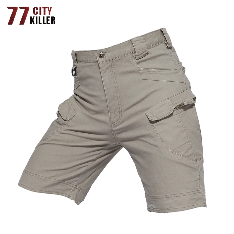 77 город убийца X7 армейские мужские шорты Карго летние военные Для мужчин s Шорты Верхняя одежда шорты мужской Водонепроницаемый мульти карманные короткие masculino