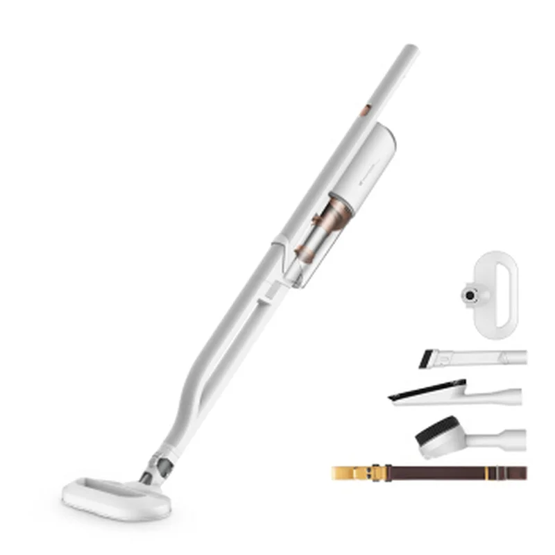 

Quality Portable Lightweight Upright Vacuum Cleaner Handheld Ring Suction Machine with Back Carrying Belt& 4 Brushes Ultra-quiet