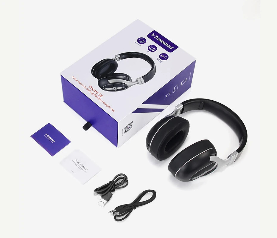 Tronsmart Encore S6 Bluetooth Headphones Active Noise Cancelling Wireless Headphone Headset for Gamer Gaming Foldable Design (8)