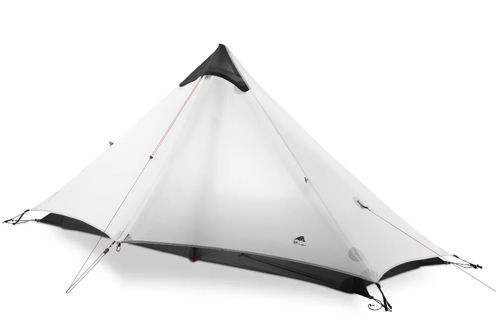 

3F UL GEAR 1 People Oudoor Ultralight Camping Tent 3 Season 1 Single Person Professional 15D Nylon Silicon Coating Rodless Tent