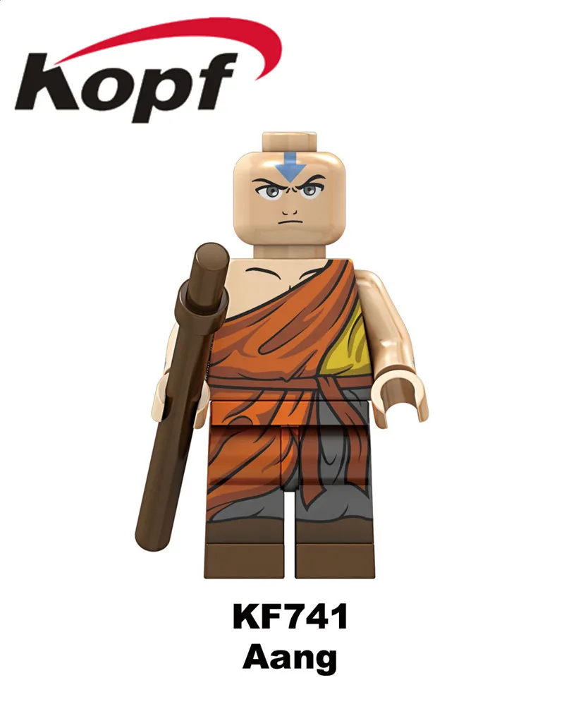 KF6070 Одиночная кирпичей Aang Katara TophBeifong Prince Zuko Sokka модель строительные блоки фигурки для обучающие игрушки для детей