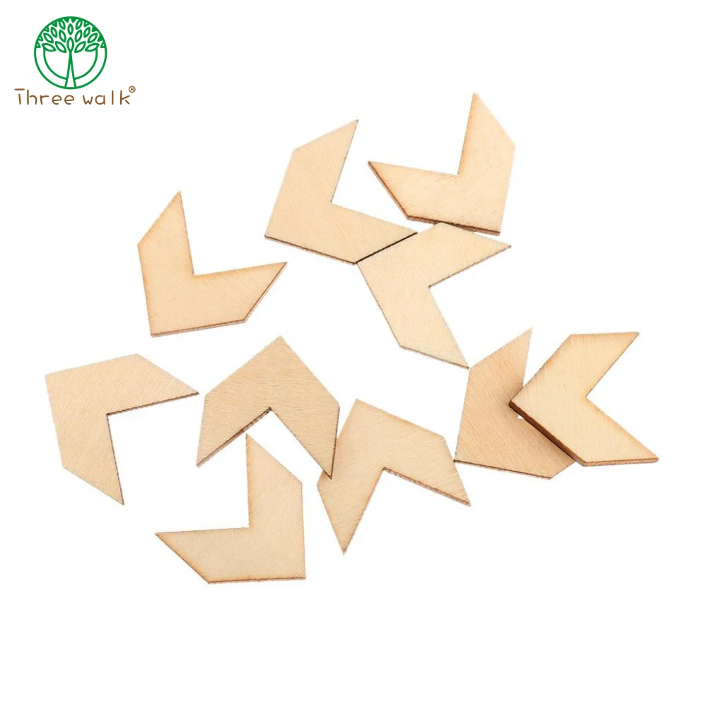

100pcs/lot 13mm Wholesale Price Natural Wooden Geometric Beads No Hole