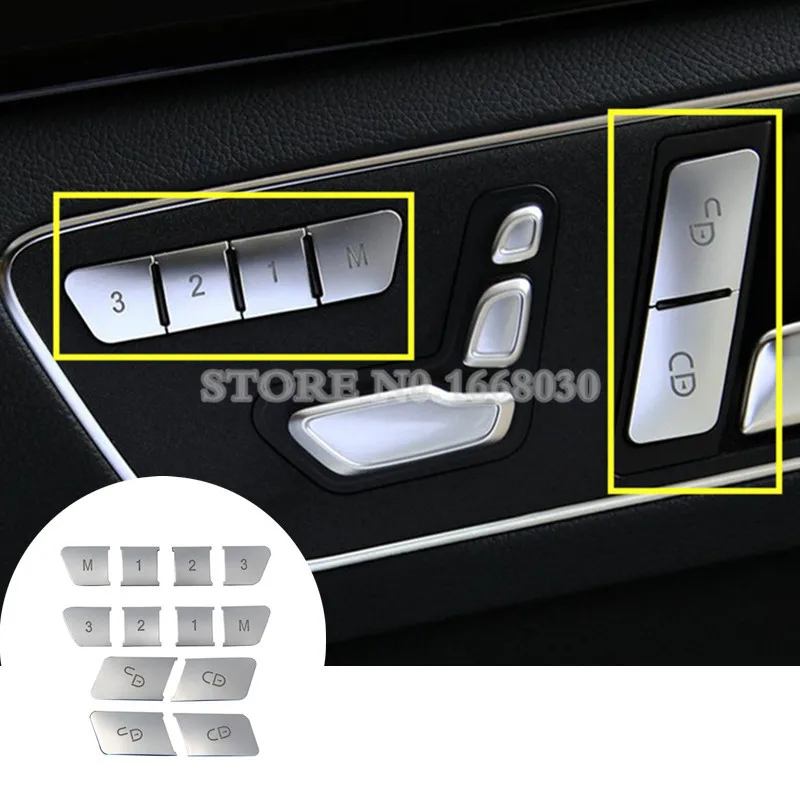 

Interior Door Seat Memory Button Trim Cover 12pcs For Benz GLK X204 2008-2015