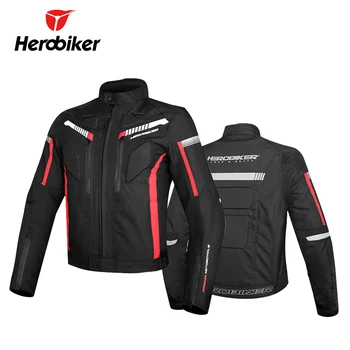 

HEROBIKER Motorcycle Jacket Men Waterproof Cold-proof Moto Jacket Riding Protective Gear Autumn Winter Racing Motorbike Jacket